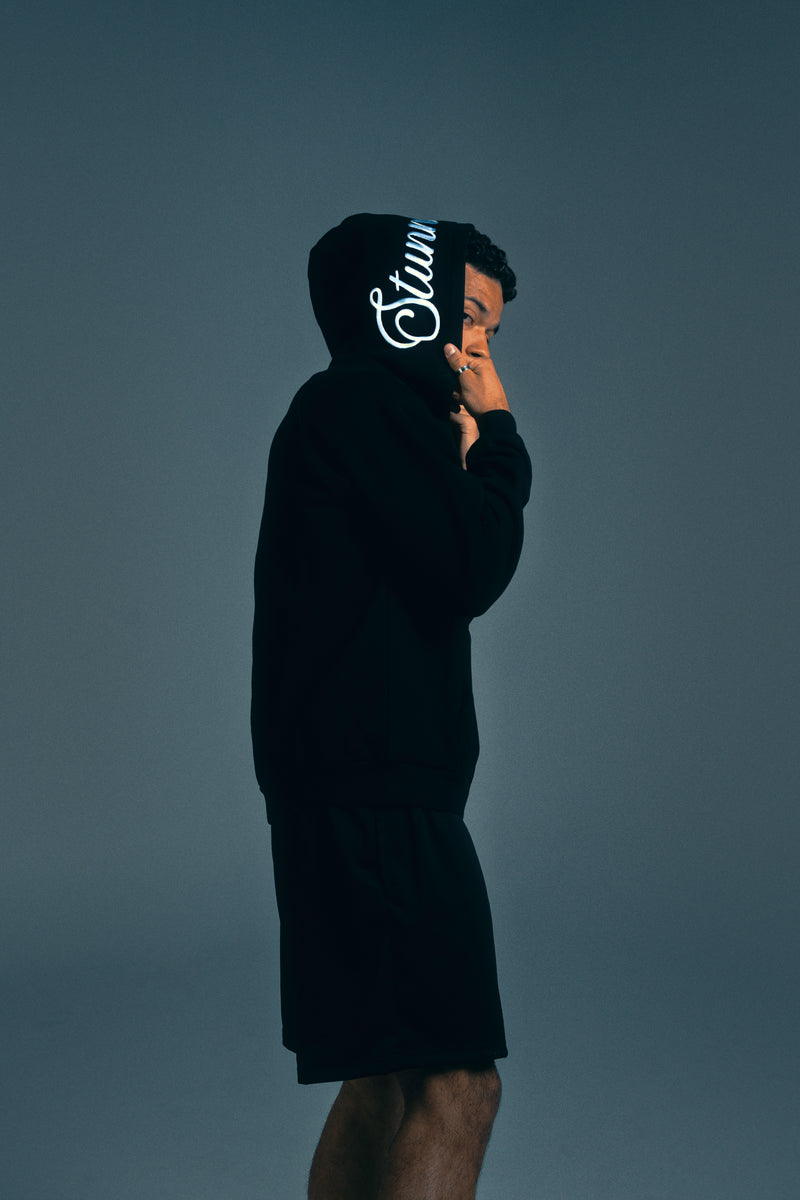 Black Team Logo Hoodie