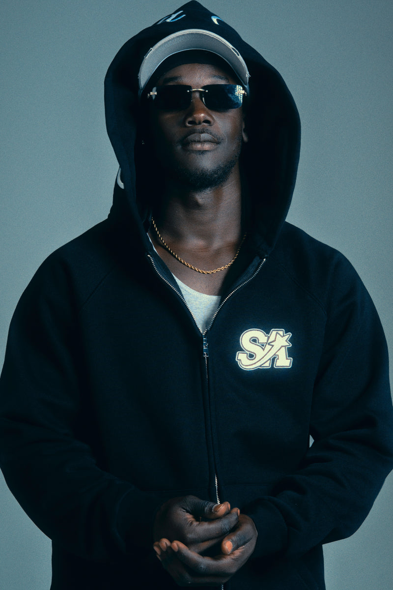 Black Team Logo Hoodie