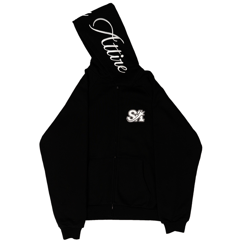 Black Team Logo Hoodie