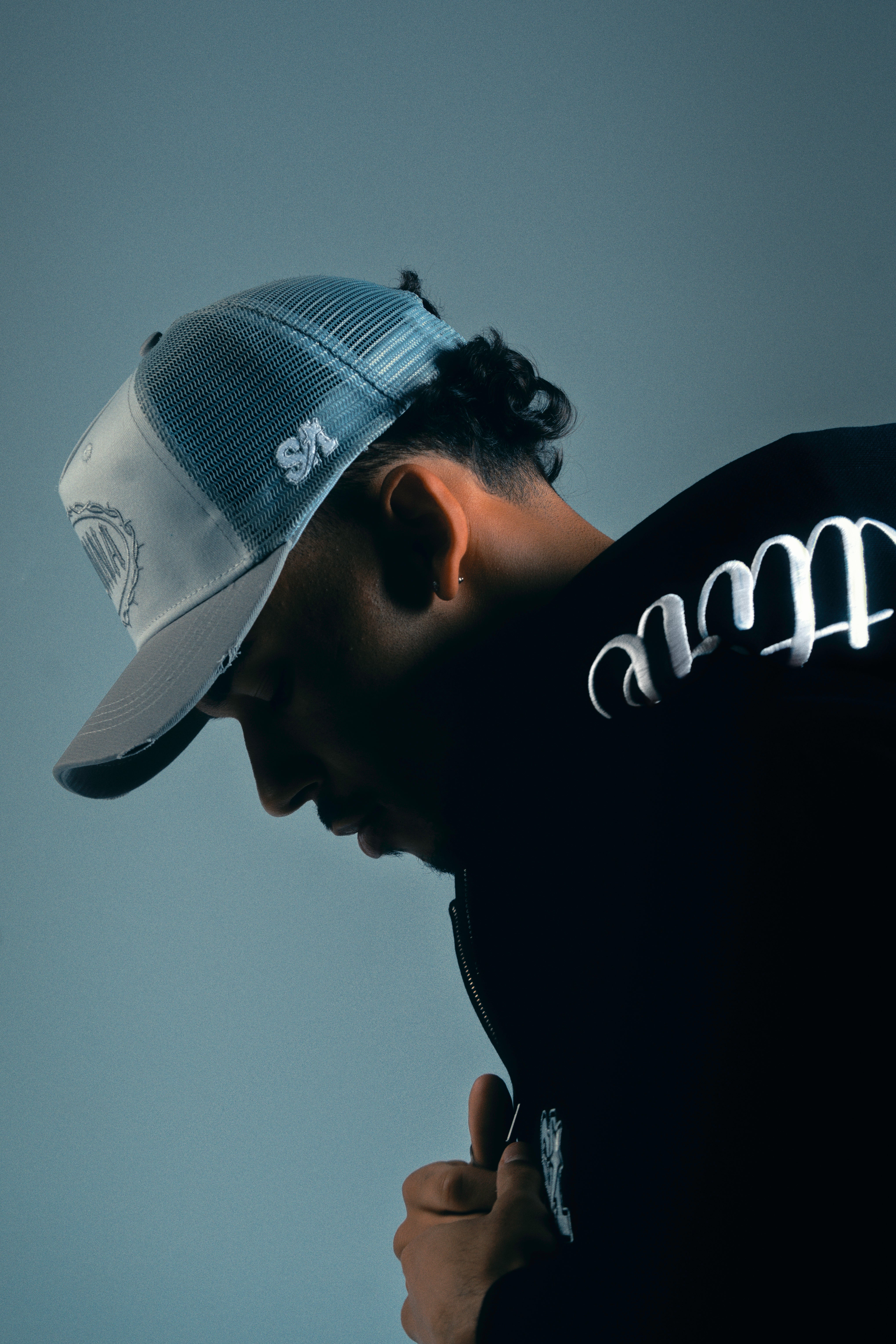 Grey Trucker Hat